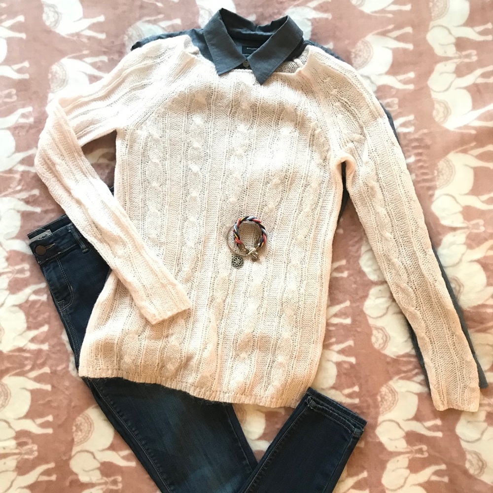J Crew Cable Knit Sweater